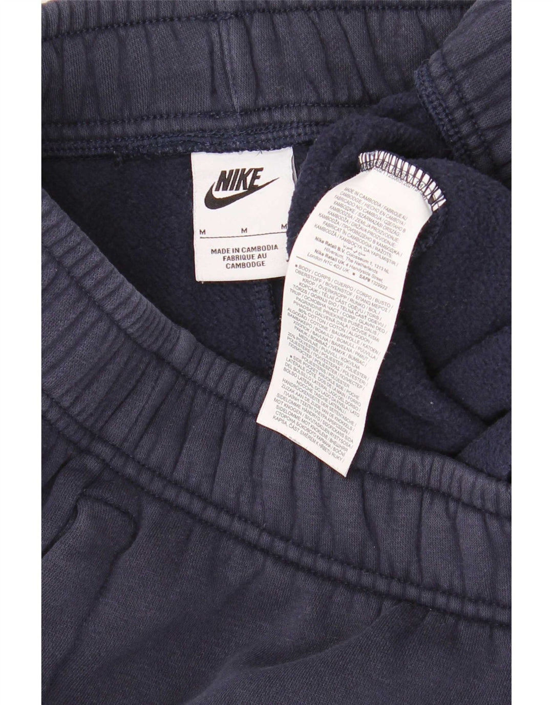 Nike Mens Graphic Tracksuit Trousers Joggers Medium Navy Blue Colourblock