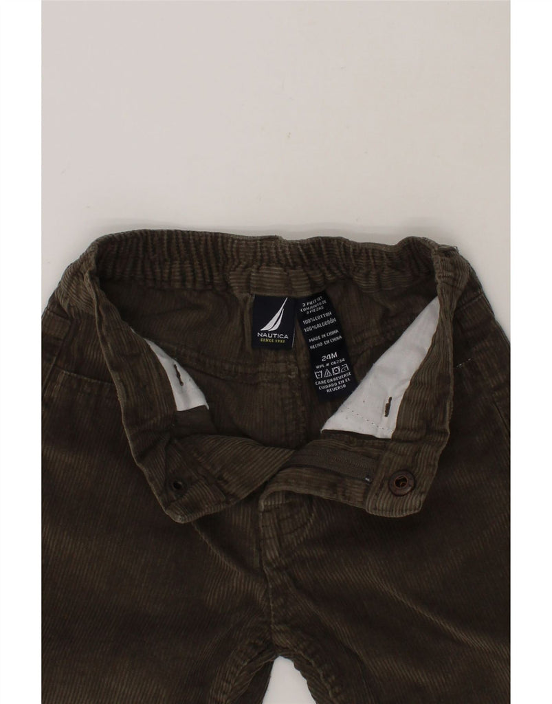 NAUTICA Baby Boys Straight Corduroy Trousers 18-24 Months W16 L10 Khaki Vintage Nautica and Second-Hand Nautica from Messina Hembry 