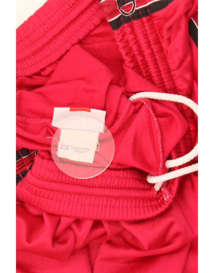 Champion Mens Graphic Tracksuit Trousers Medium  Red Colourblock Polyester