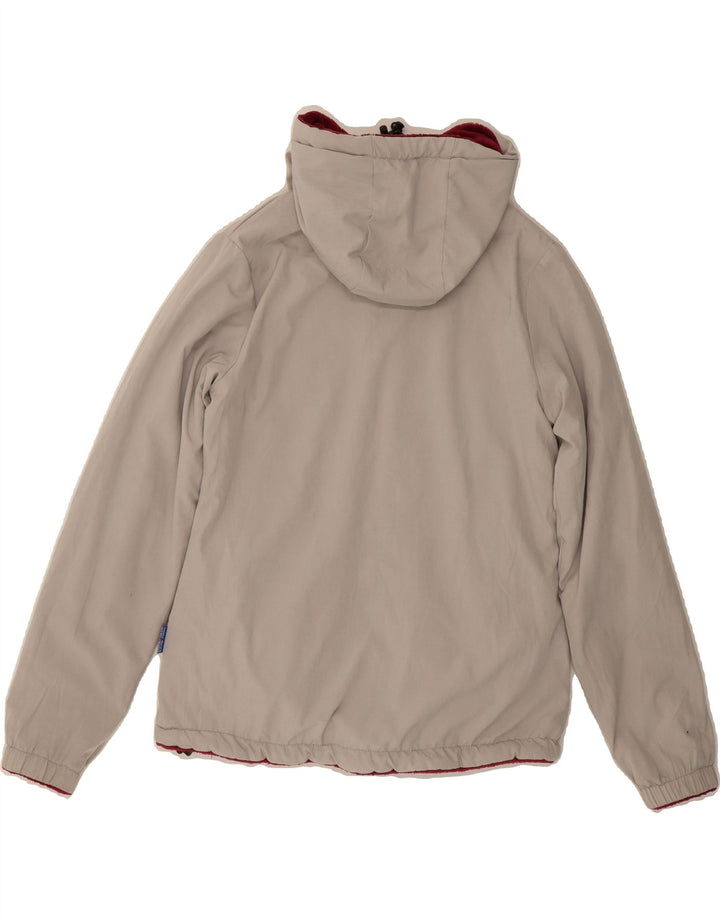 CANADIAN Womens Hooded Reversible Jacket UK 14 Large Grey Polyester Vintage Canadian and Second-Hand Canadian from Messina Hembry 