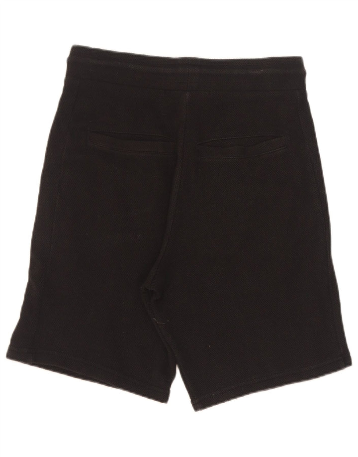 Zara Womens Sport Shorts UK 10 Small Black Cotton