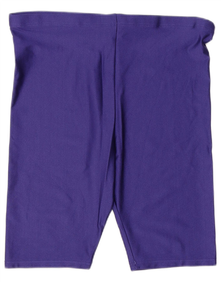 ADIDAS Womens Sport Shorts UK 14 Large  Purple Polyamide