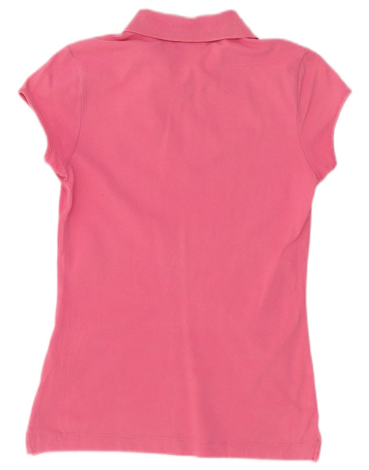 PUMA Womens Polo Shirt UK 12 Medium Pink