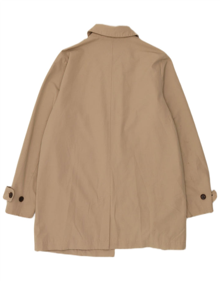 Crew Clothing Womens Overcoat UK 12 Medium Beige Cotton