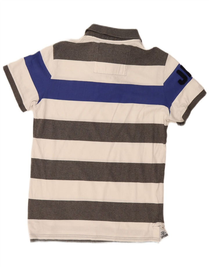Superdry Mens Polo Shirt XL Multicoloured Striped Cotton