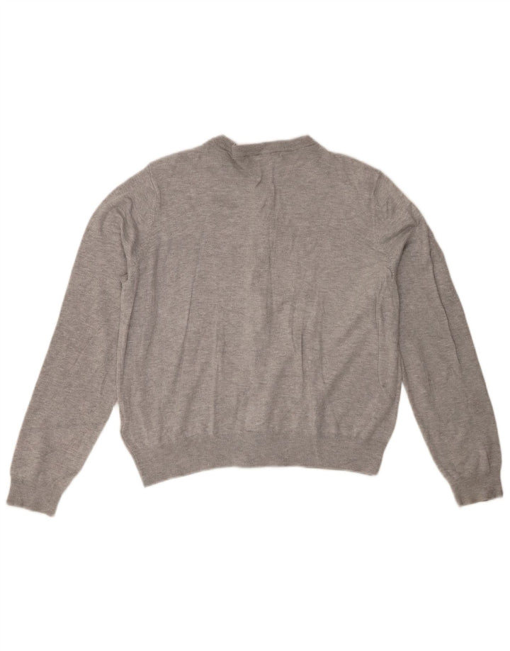 Marks & Spencer Womens Cardigan Sweater UK 16 Large Grey Viscose