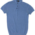 MASSIMO DUTTI Mens Short Sleeve Polo Neck Jumper Sweater Medium Blue