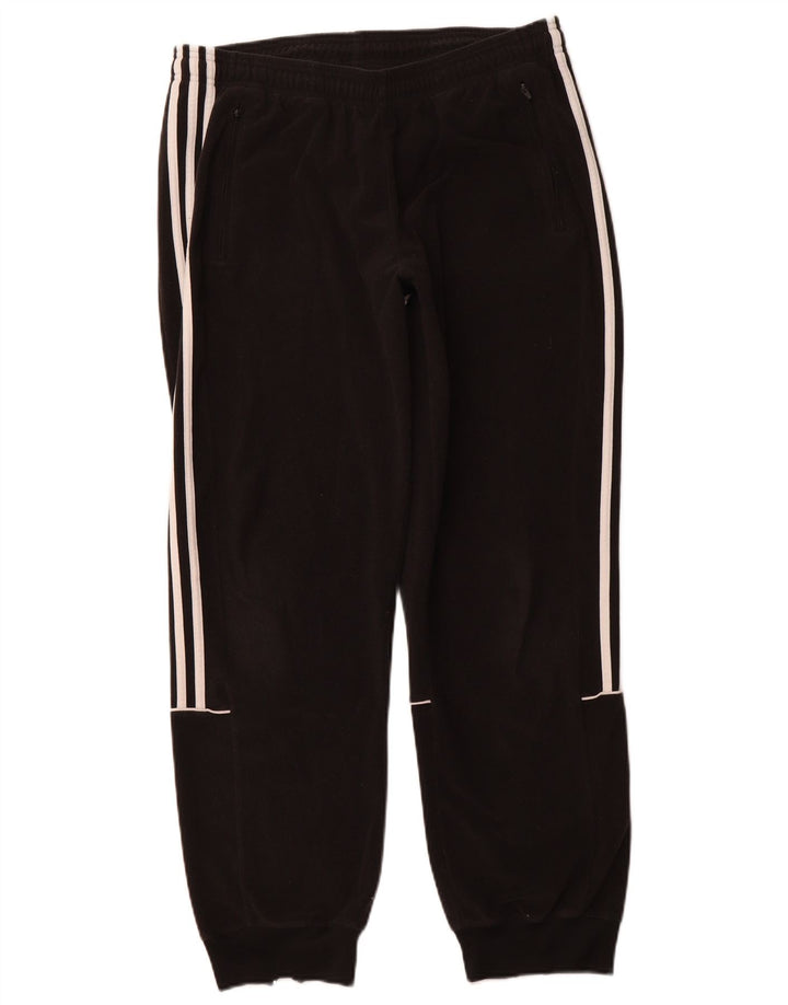 ADIDAS Mens Tracksuit Trousers Joggers Large Black Polyester