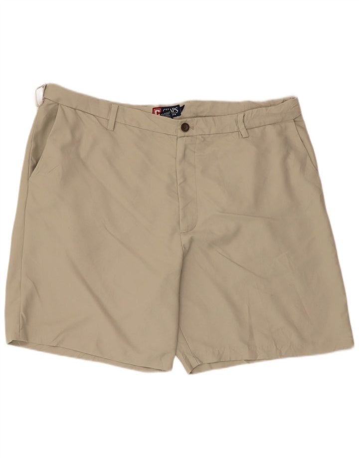 Chaps Mens Chino Shorts W42 2XL Beige Polyester