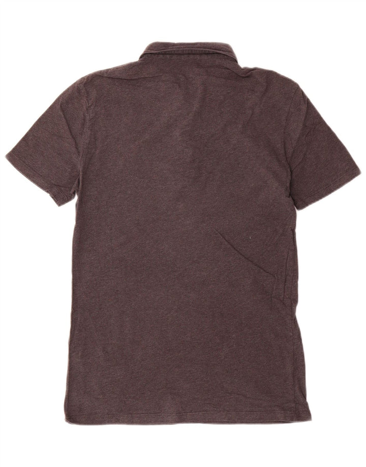 All Saints Mens Polo Shirt XS Grey Cotton