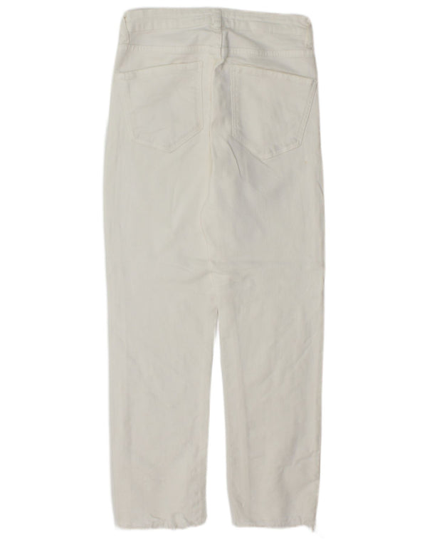 ZARA Womens Straight Jeans EU 36 XS W26 L26 White