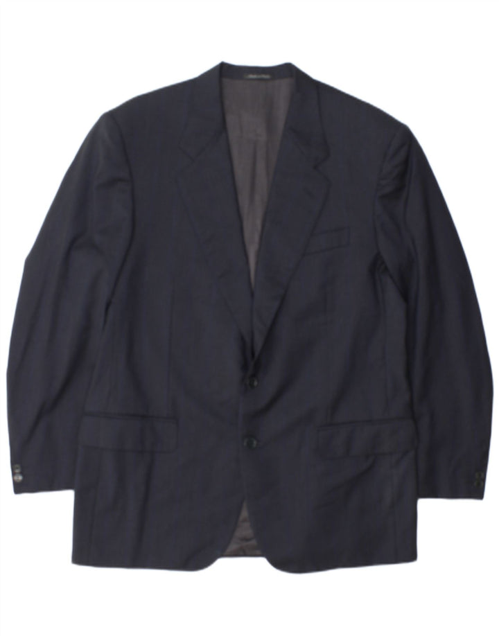 Pierre Cardin Mens 2 Button Blazer Jacket UK 36 Small Navy Blue Viscose
