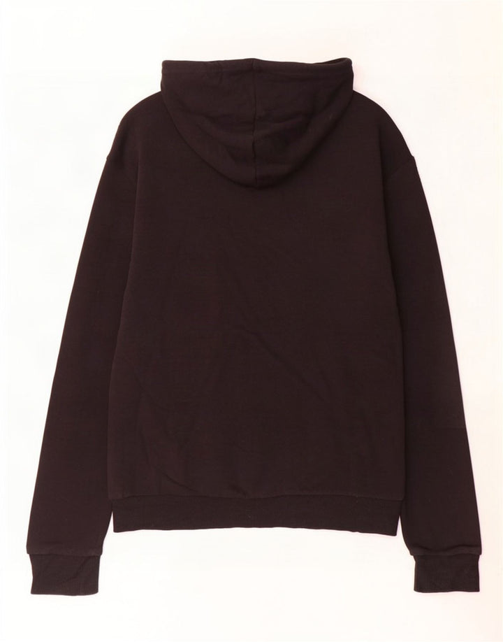 Puma Womens Graphic Hoodie Jumper Large Black Colourblock