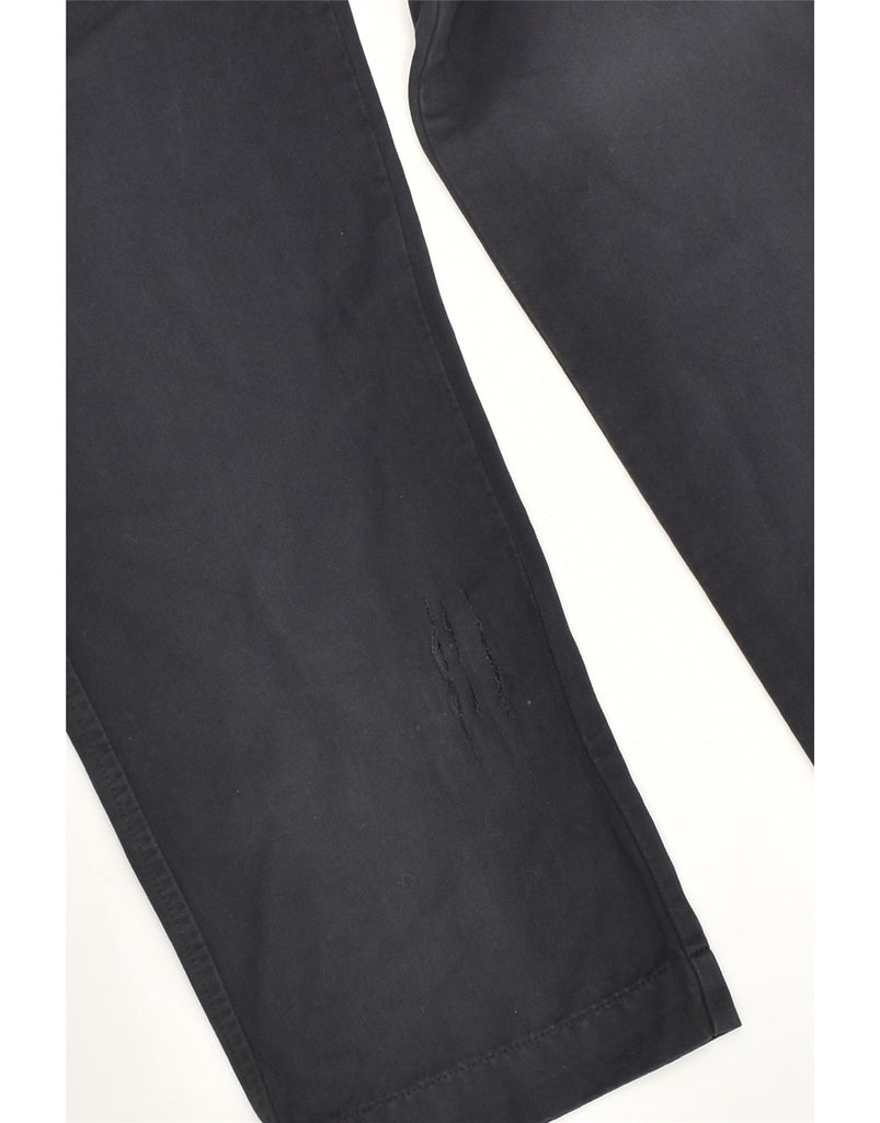 GIANFRANCO FERRE Mens Casual Trousers IT 50 Large W36 L31 Navy Blue Cotton | Vintage Gianfranco Ferre | Thrift | Second-Hand Gianfranco Ferre | Used Clothing | Messina Hembry 