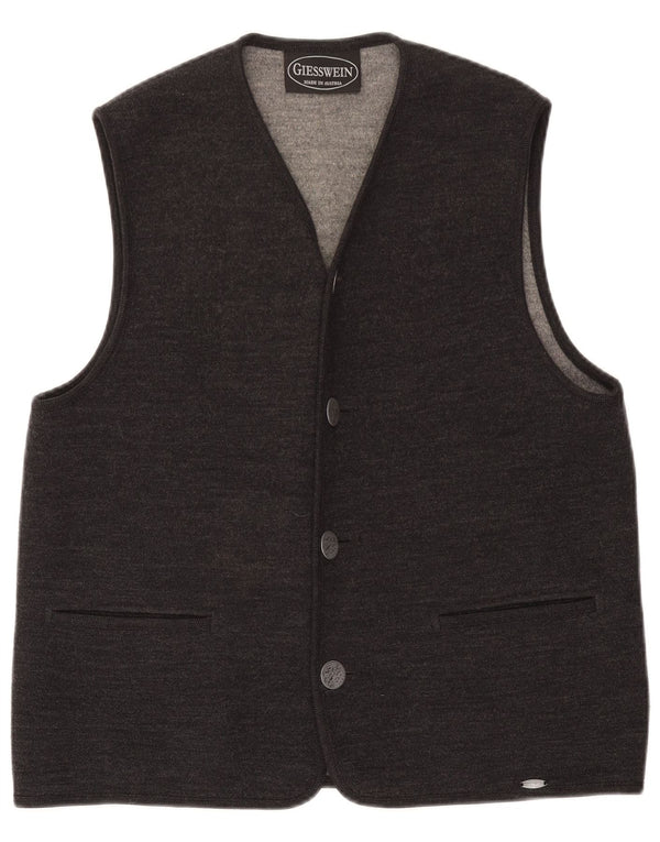 Giesswein Mens Waistcoat Medium Grey Wool