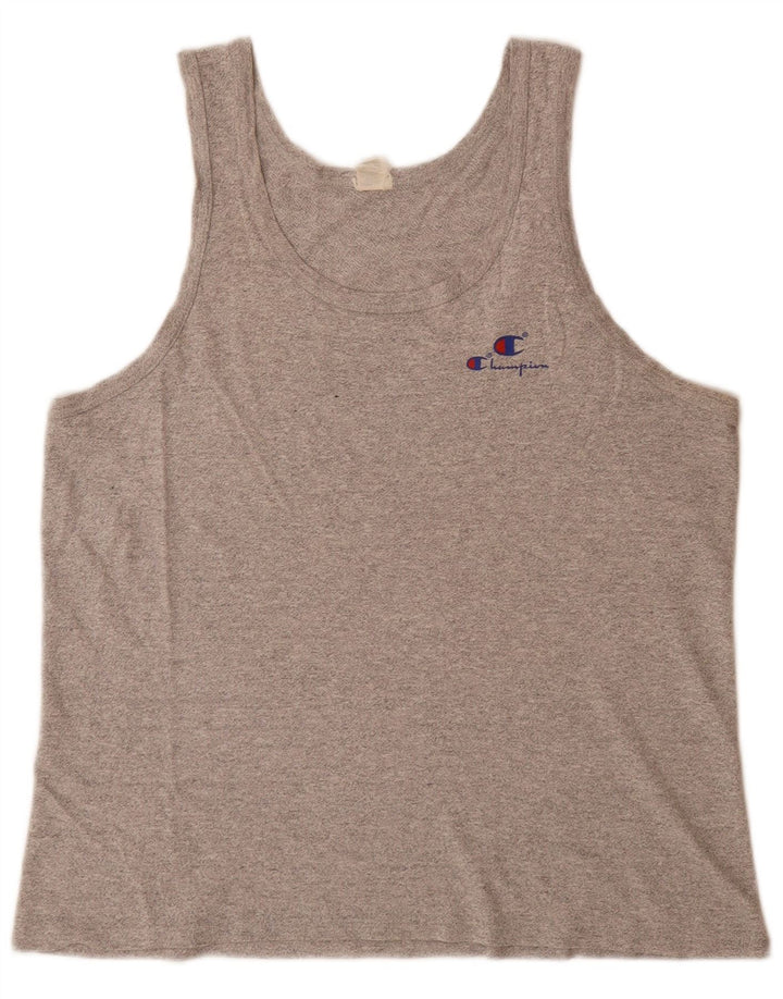 Champion Mens Vest Top XL Grey Flecked Cotton
