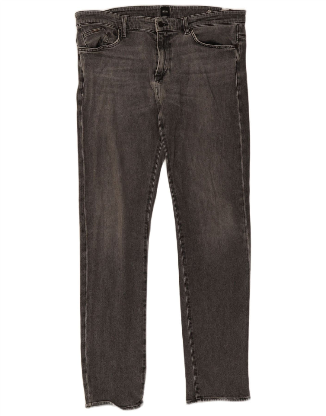 Hugo Boss Mens Slim Jeans W38 L34 Grey Cotton