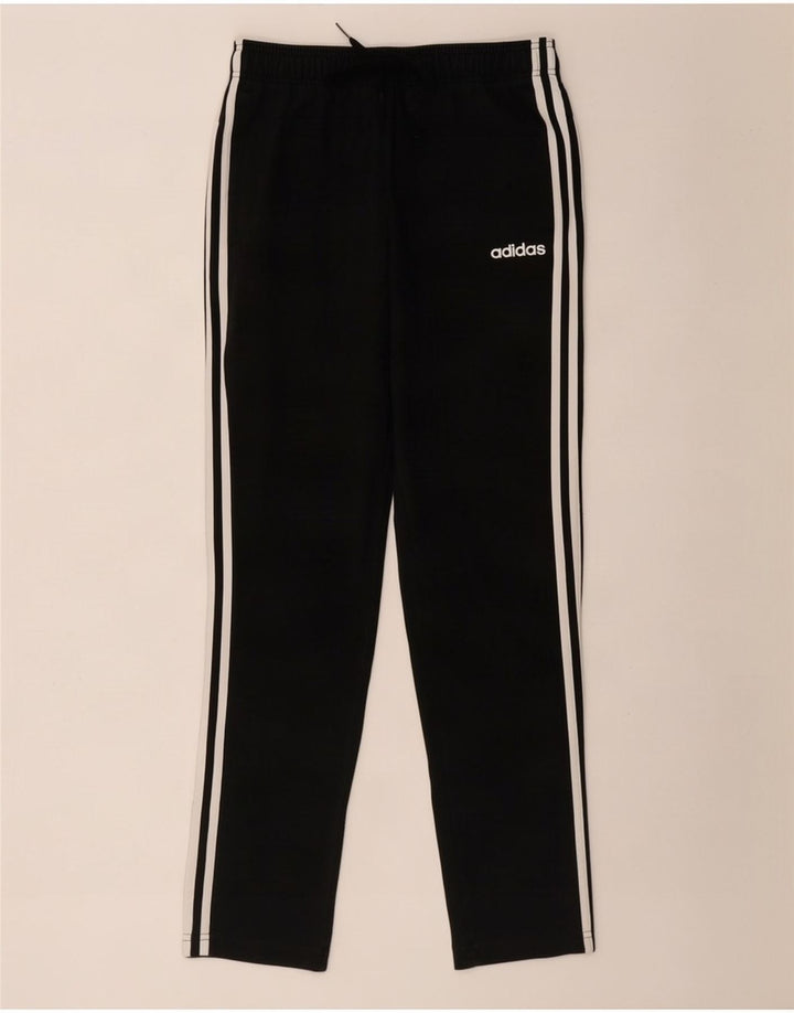 Adidas Mens Tracksuit Trousers Medium Black Cotton