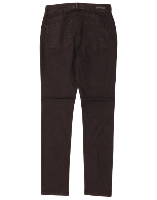 LEE Womens Easy Fit Slim Jeans US 8 Medium W30 L31 Black Cotton