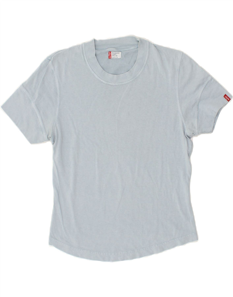 LEVI'S Girls T-Shirt Top 10-11 Years Medium Blue Cotton Vintage Levi's and Second-Hand Levi's from Messina Hembry 