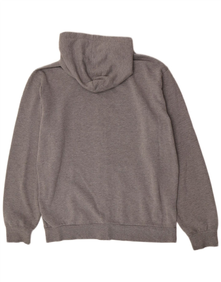 DC Mens Graphic Zip Hoodie Sweater Medium Grey