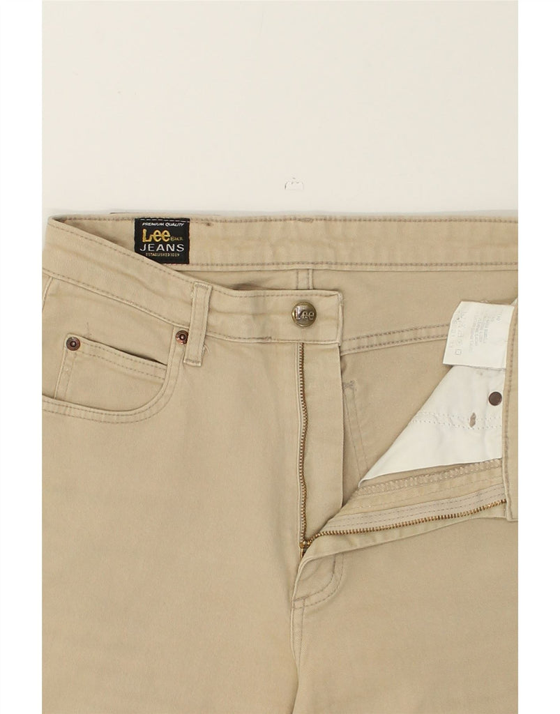 LEE Mens Slim Casual Trousers W31 L30  Beige Cotton | Vintage Lee | Thrift | Second-Hand Lee | Used Clothing | Messina Hembry 