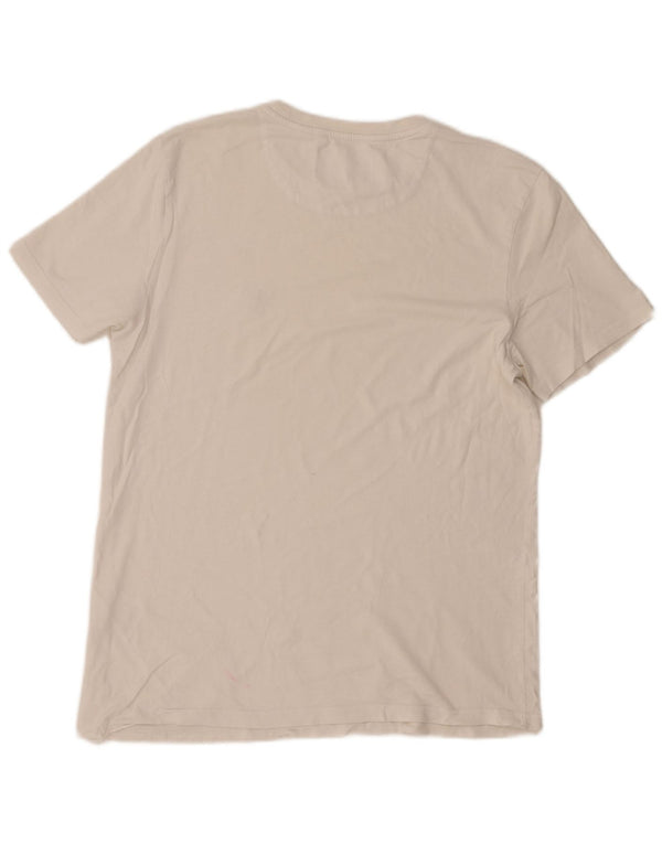 Lyle & Scott Mens Short Sleeve T-Shirt Top Large White Cotton