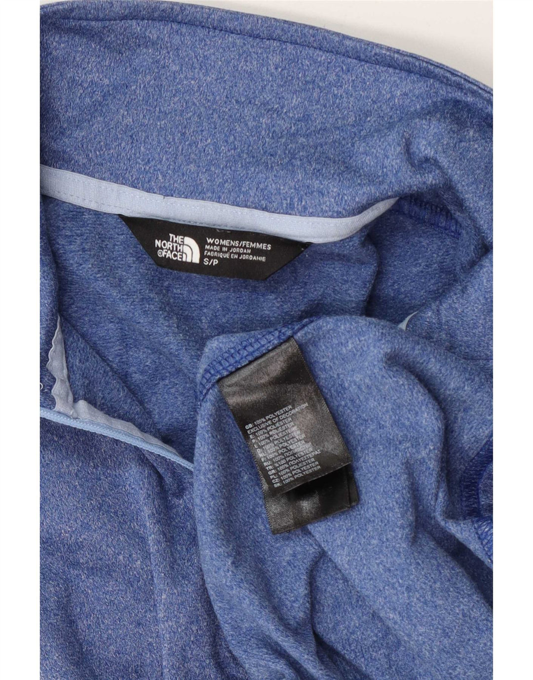 The North Face Womens Pullover Tracksuit Top UK 10 Small Blue Flecked