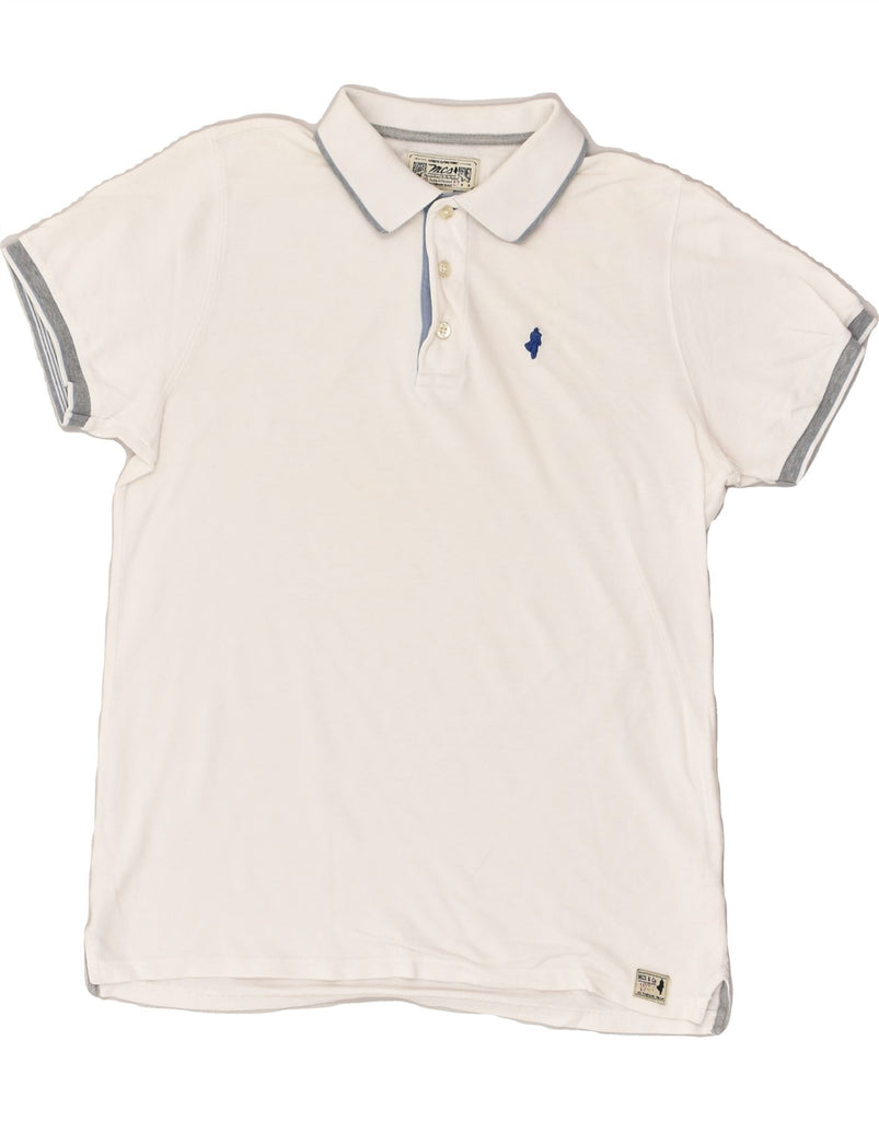 MARLBORO CLASSICS Mens Polo Shirt Small White Cotton | Vintage Marlboro Classics | Thrift | Second-Hand Marlboro Classics | Used Clothing | Messina Hembry 