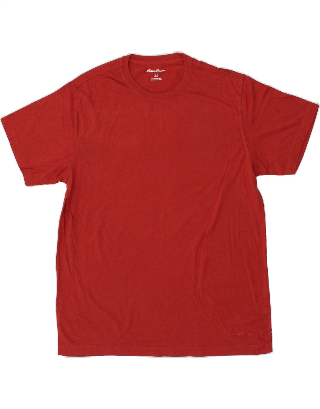 EDDIE BAUER Mens T-Shirt Large Red Cotton Vintage Eddie Bauer and Second-Hand Eddie Bauer from Messina Hembry 