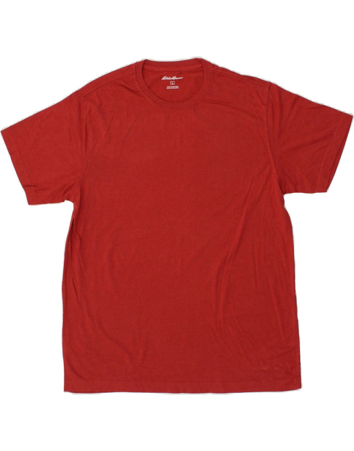 EDDIE BAUER Mens T-Shirt Large Red Cotton Vintage Eddie Bauer and Second-Hand Eddie Bauer from Messina Hembry 