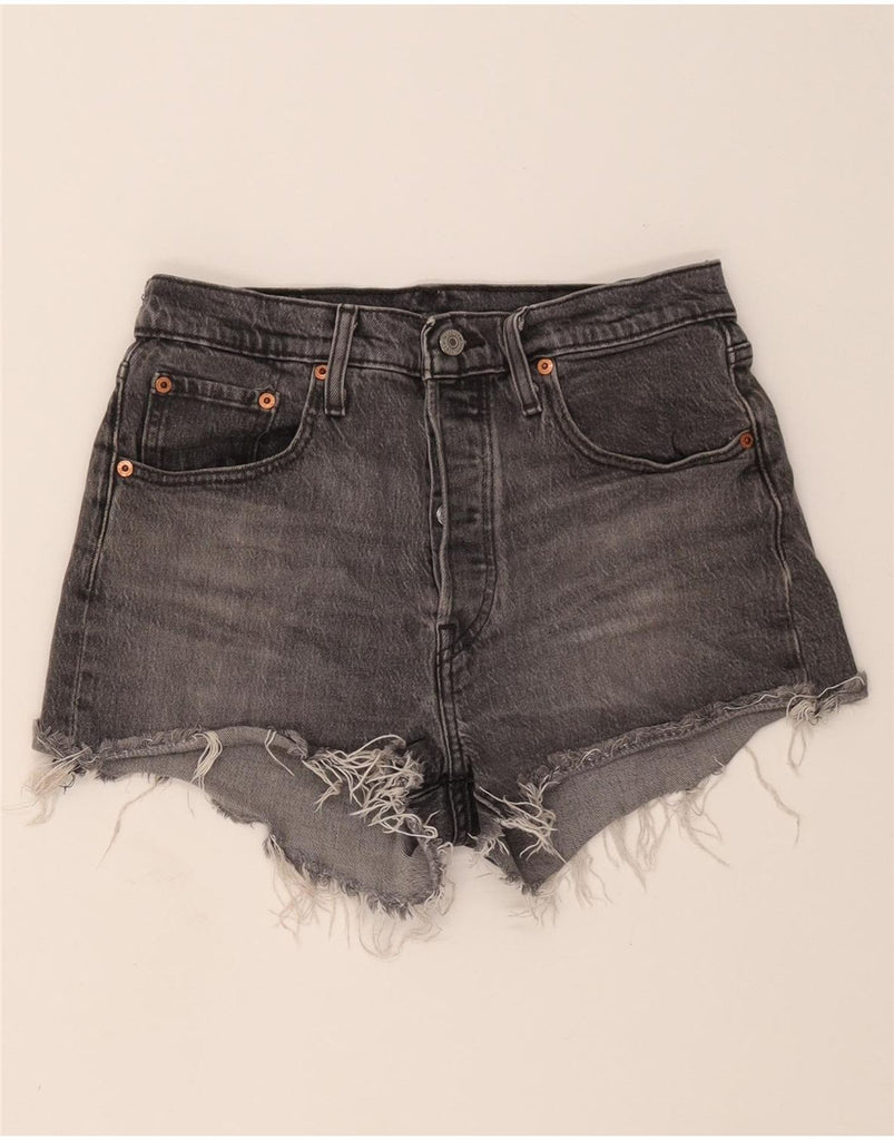 LEVI'S Womens 501 Denim Shorts W28 Medium Grey Cotton Vintage Levi's and Second-Hand Levi's from Messina Hembry 