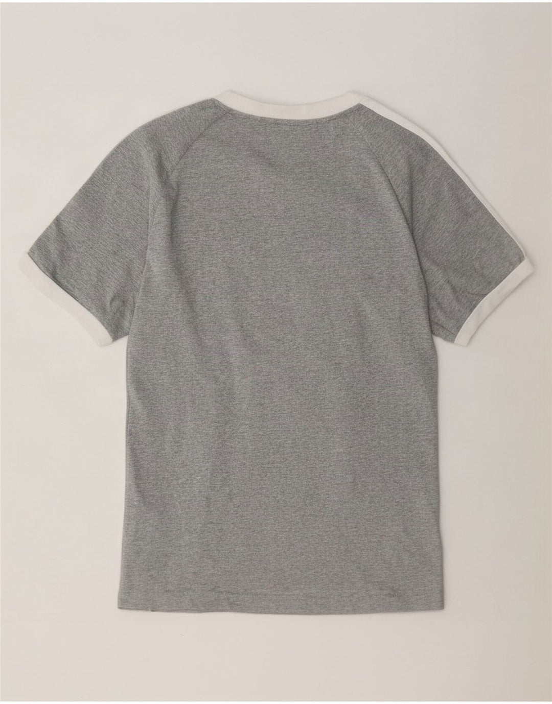 Adidas Mens T-Shirt Top Medium Grey Flecked Cotton