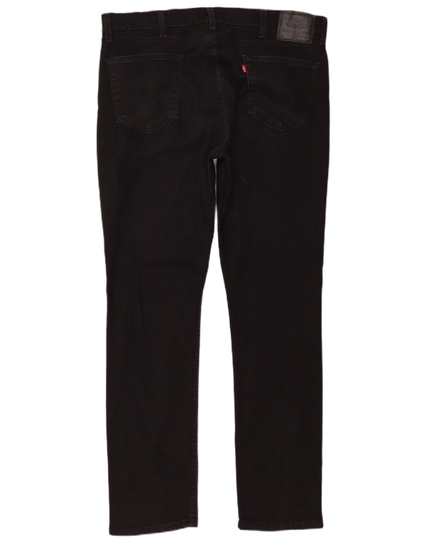 Levi's Mens 511 Slim Jeans W38 L34 Black Cotton