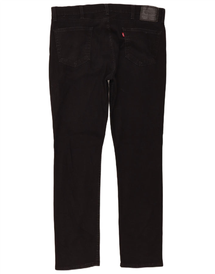 Levi's Mens 511 Slim Jeans W38 L34 Black Cotton