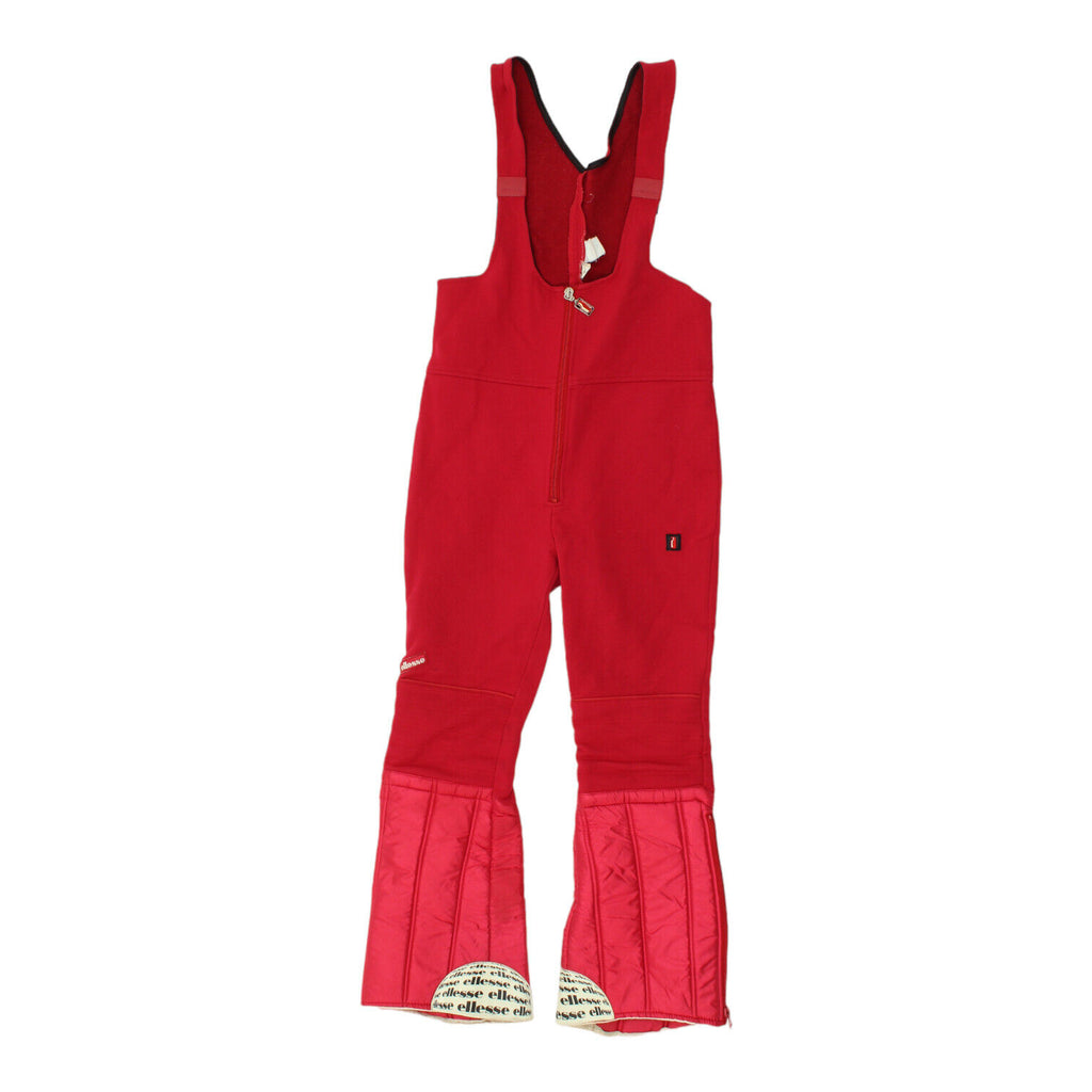 Ellesse Womens Red Ski Salopettes | Vintage Skiing Winter Sports Snow Pants VTG | Vintage Messina Hembry | Thrift | Second-Hand Messina Hembry | Used Clothing | Messina Hembry 
