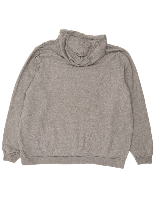 Puma Mens Tall Hoodie Jumper 4XL Grey Flecked Cotton