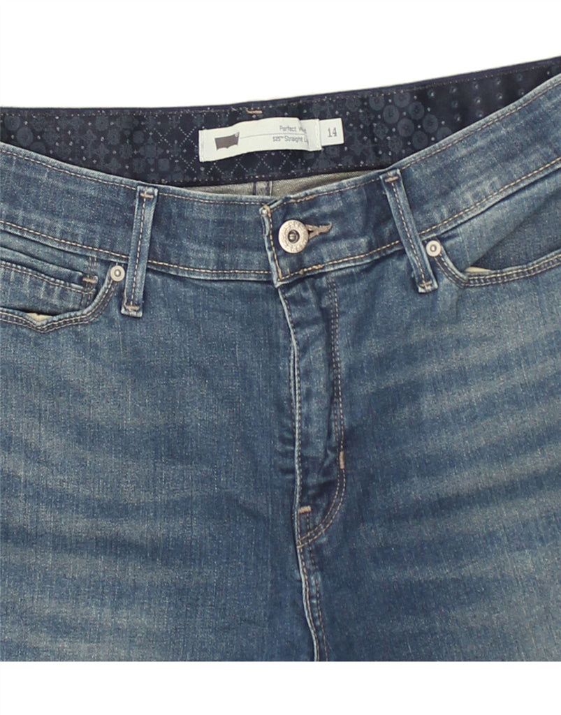 LEVI'S Womens 525 Straight Jeans UK 14 Large W31 L31 Blue Cotton | Vintage Levi's | Thrift | Second-Hand Levi's | Used Clothing | Messina Hembry 