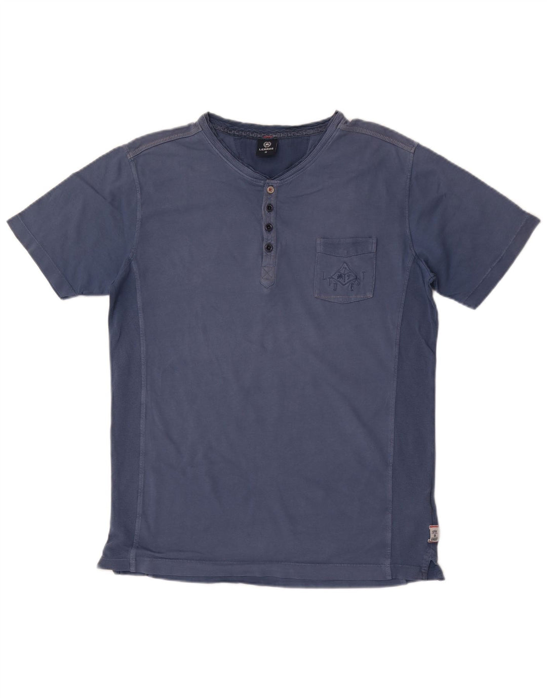 Lerros Mens T-Shirt Top Medium Blue Cotton