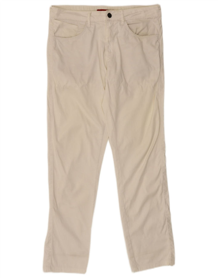 Zara Mens Slim Casual Trousers EU 40 Medium W31 L29 White