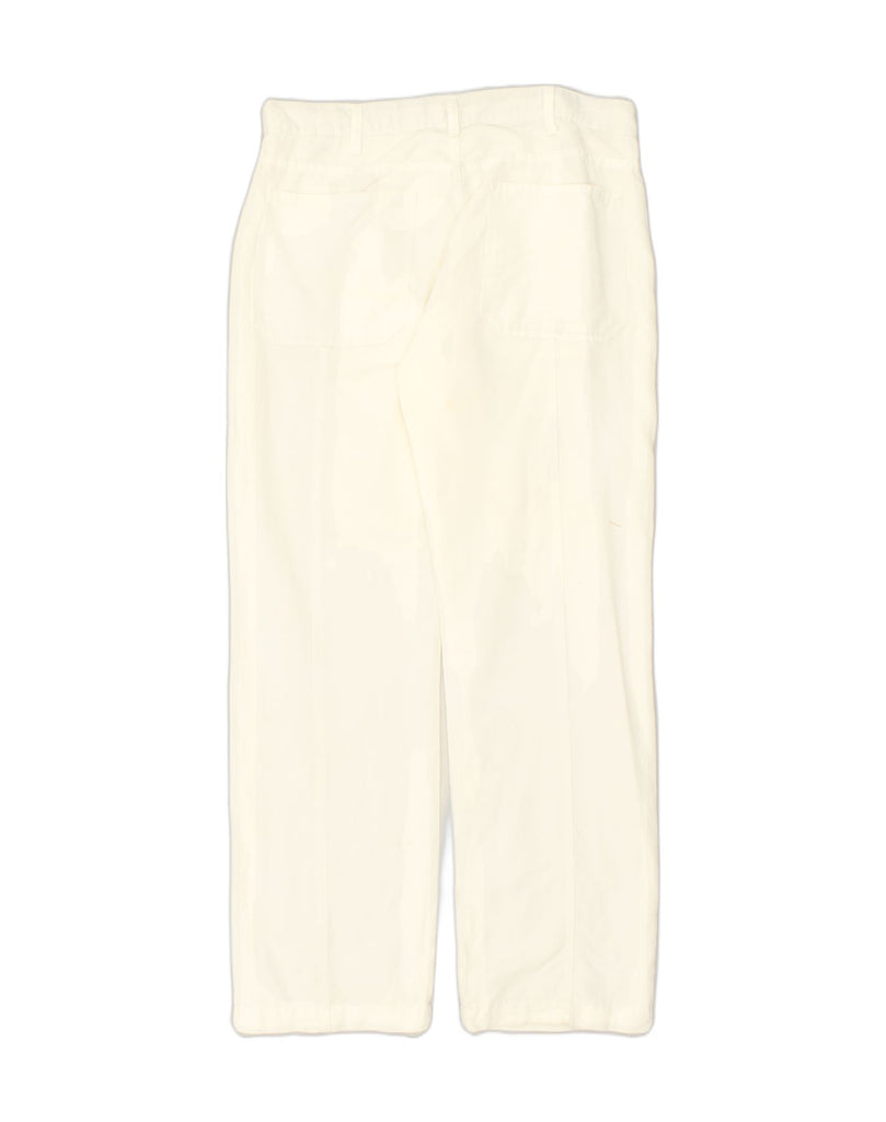 ARMANI Womens Chino Trousers W34 L31  White Cotton | Vintage Armani | Thrift | Second-Hand Armani | Used Clothing | Messina Hembry 