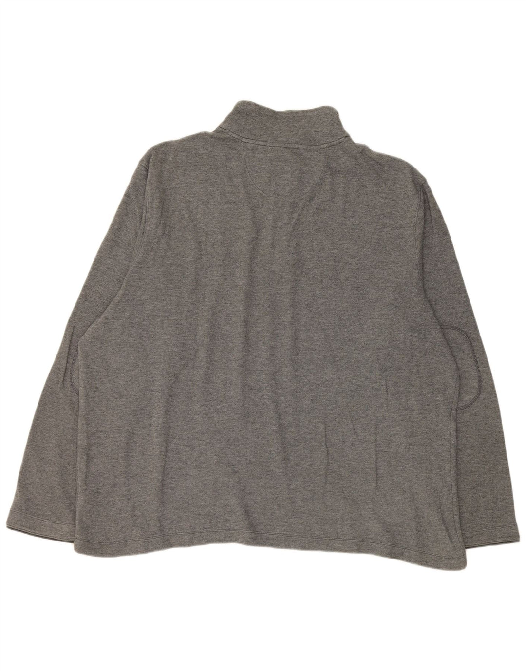 Marks & Spencer Mens Zip Neck Sweatshirt Jumper UK 47/49 2XL Grey