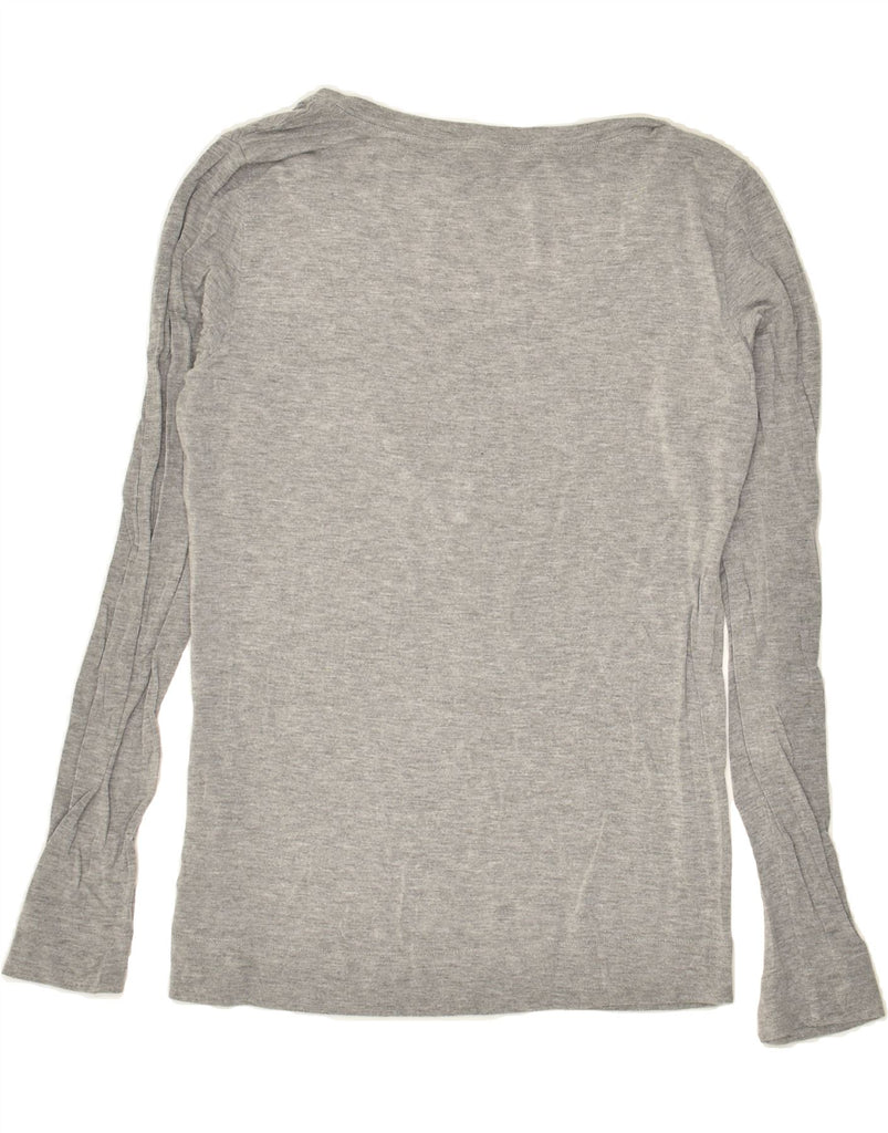 LIU JO Womens Top Long Sleeve UK 18 XL Grey Viscose | Vintage Liu Jo | Thrift | Second-Hand Liu Jo | Used Clothing | Messina Hembry 