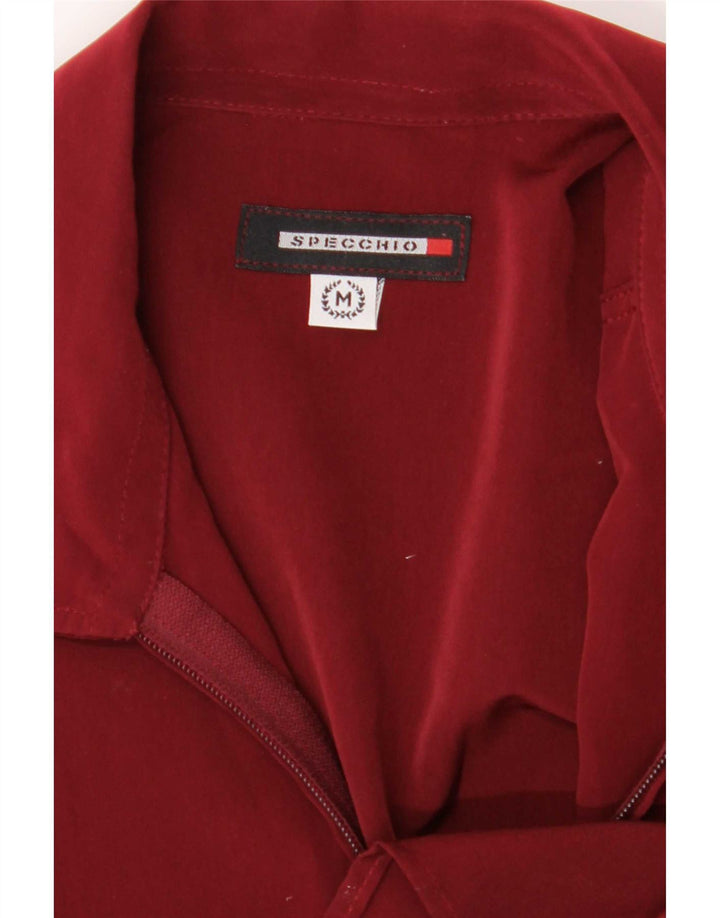 Specchio Mens Shirt Medium Burgundy