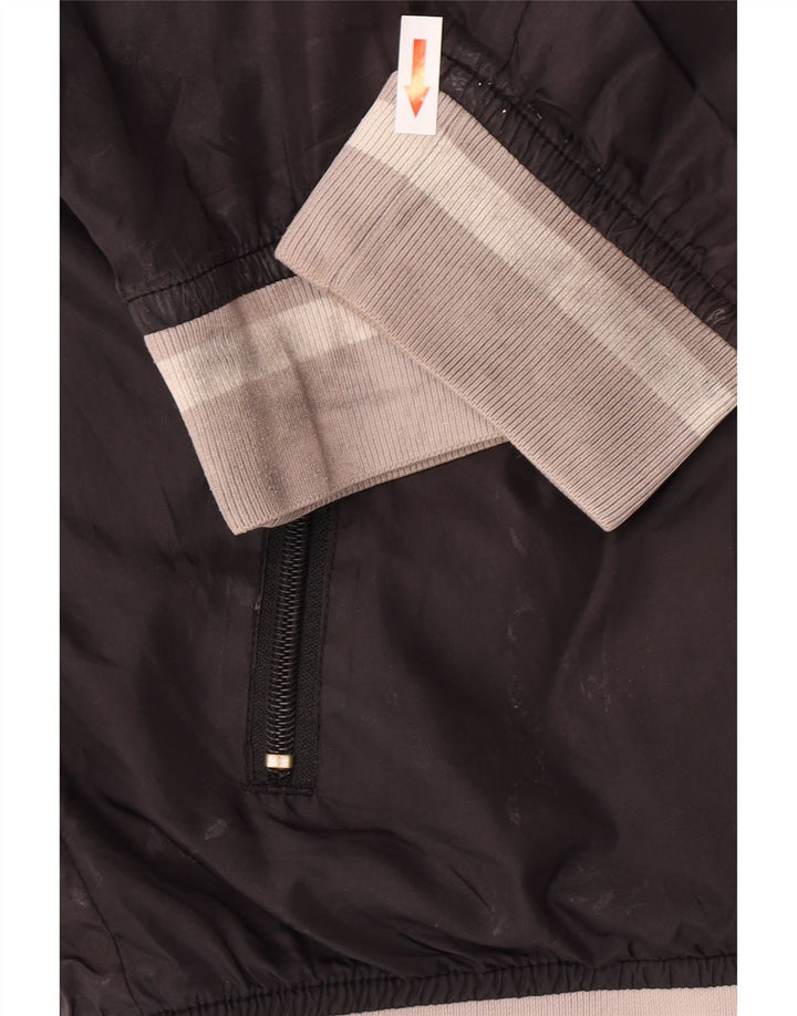 Billabong Mens Hooded Bomber Jacket UK 40 Large Black Polyester