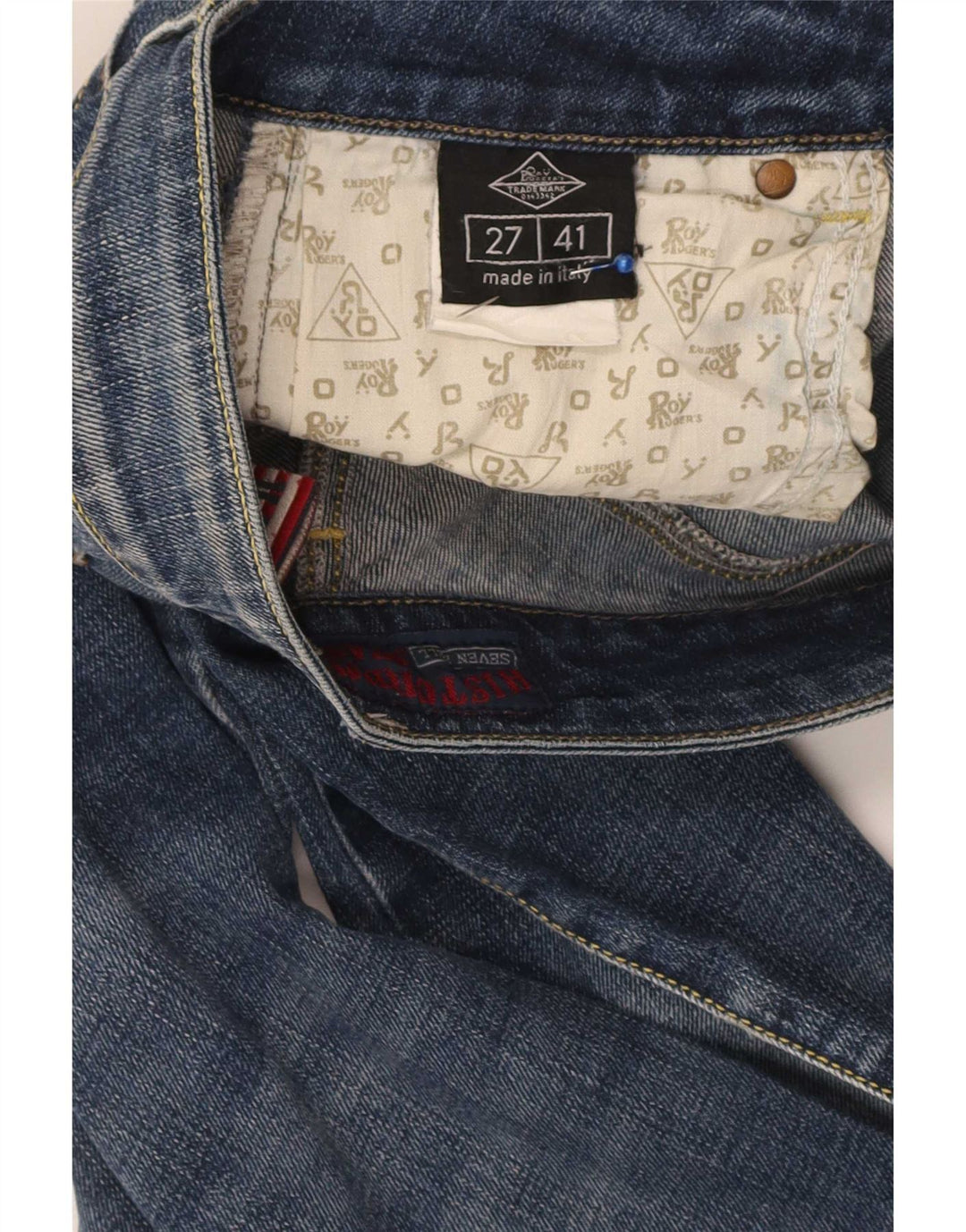 Roy Rogers Womens Seven Bell Slim Jeans W27 L29 Blue