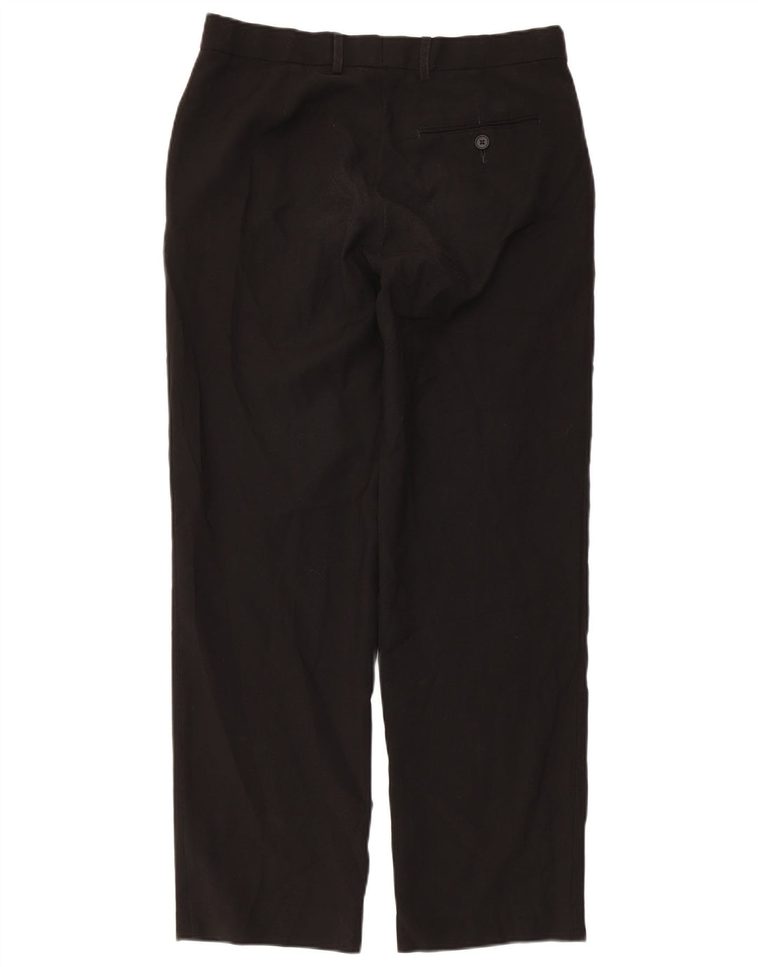 Marks & Spencer Mens Straight Regular Fit Suit Trousers W32 L31 Black