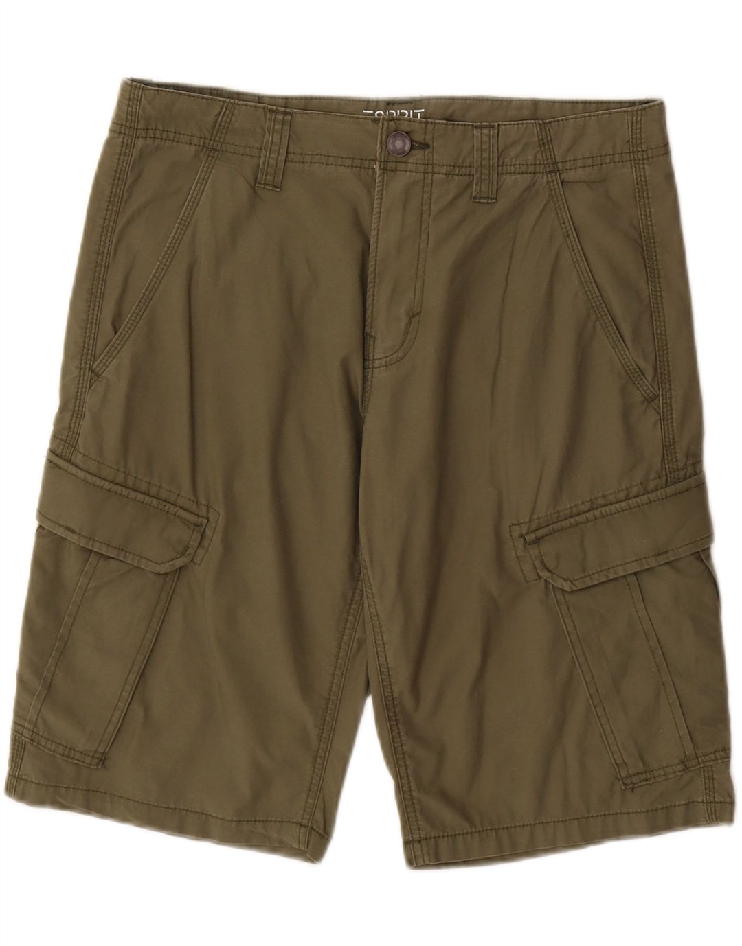 ESPRIT Mens Relaxed Fit Cargo Shorts W31 Medium  Khaki Cotton Vintage Esprit and Second-Hand Esprit from Messina Hembry 