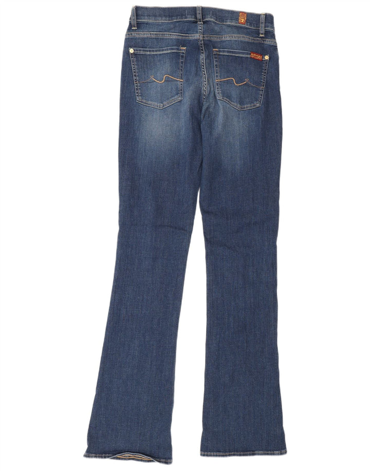 7 For All Mankind Womens Bootcut Jeans W28 L34 Blue Cotton