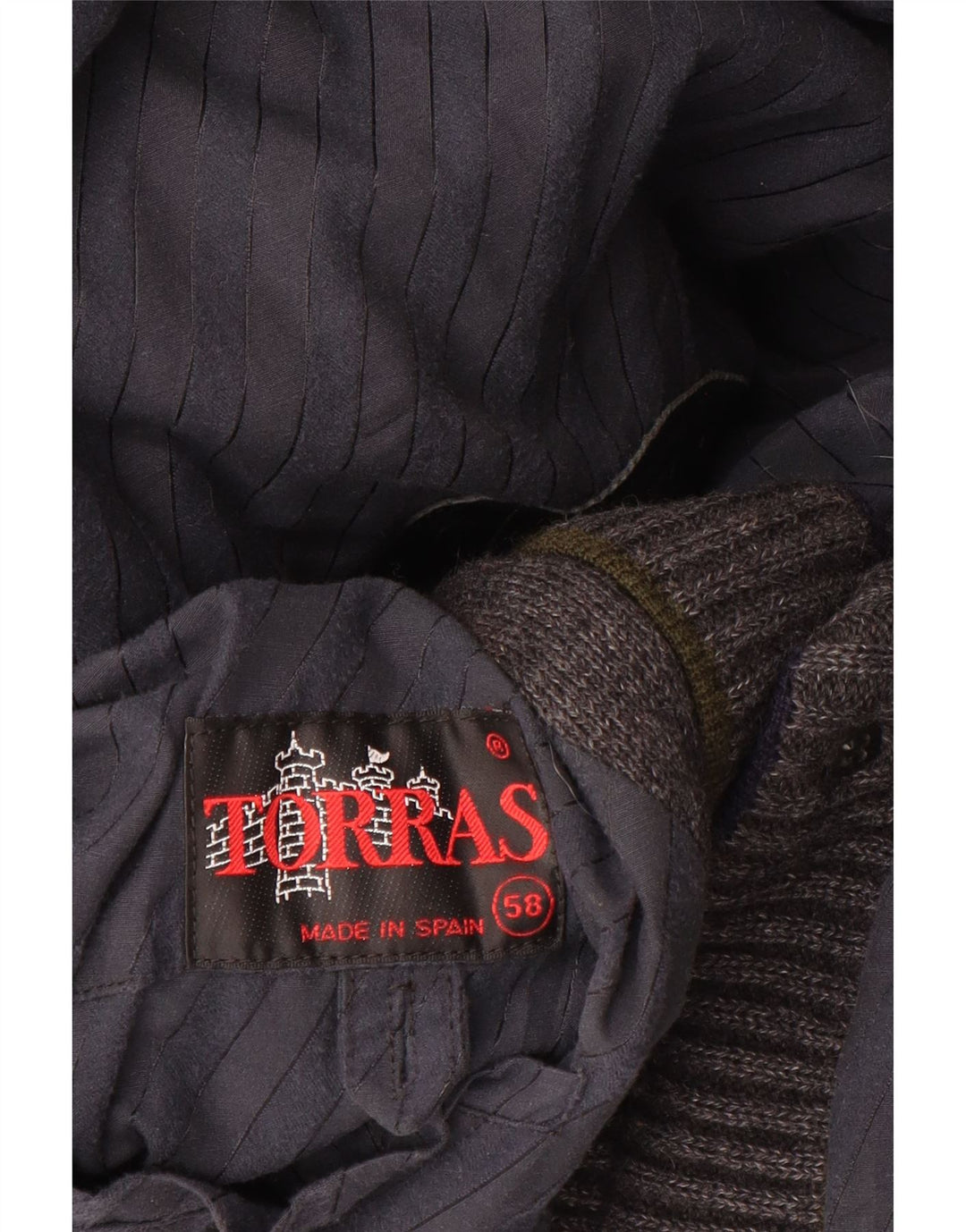 Torras Mens Bomber Jacket IT 58 4XL Grey Wool